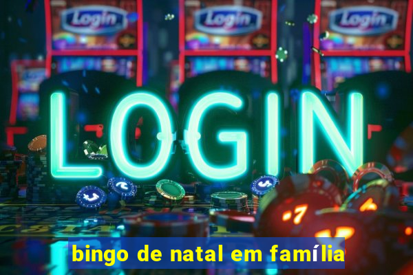 bingo de natal em família